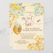 Zoet als kan eerste bijendag honingbij kaart (Voorkant / Achterkant)