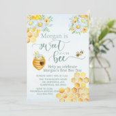 Zoet als kan eerste bijendag honingbij kaart (Staand voorkant)