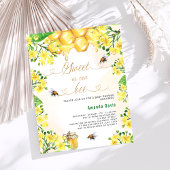 Zoet als kan geel bloemigen budget Baby shower