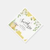 Zoet als kan honing Baby shower papier servet (Hoek)