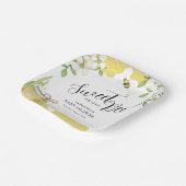 Zoet als kan honing Baby shower Papieren Bordje (Gebogen)