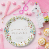 Zoet als kan modern minimaal Baby shower zijn Papieren Bordje (Feest)