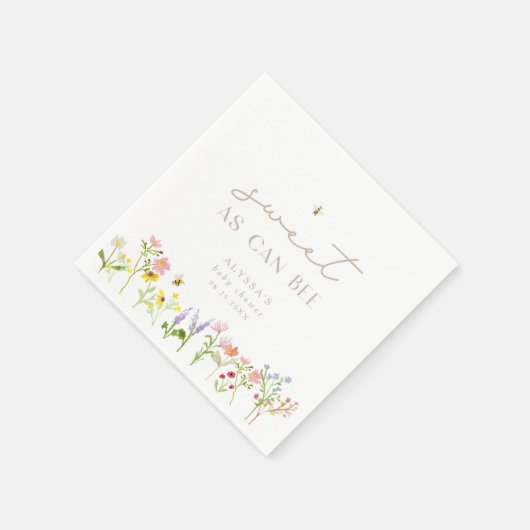 Zoet als kan modern minimaal Baby shower zijn Servet (Hoek)