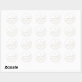 Zoet als kan moderne minimale envelop zijn ronde sticker (Vel)