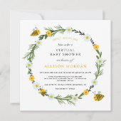 Zoet als kan virtuele Baby shower uitnodiging zijn (Voorkant)