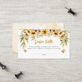 Zoet als kan worden Baby luier Raffle Kaart Contactkaartje