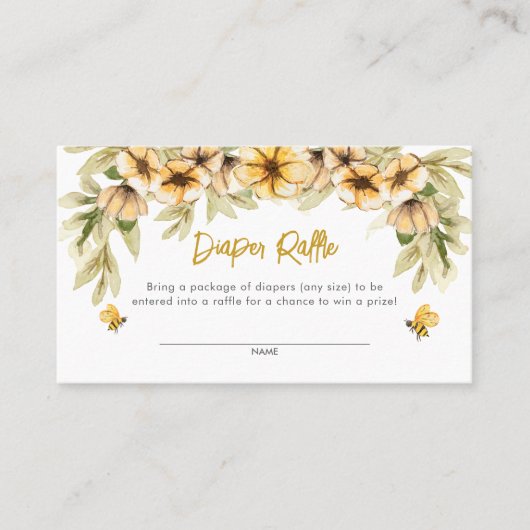 Zoet als kan worden Baby luier Raffle Kaart Contactkaartje (Voorkant)
