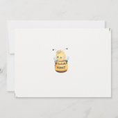 Zoet als kan worden Baby shower geel foto Kaart (Achterkant)