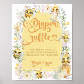 Zoet als kan worden Schattige Baby shower Luier Ra Poster (Voorkant)
