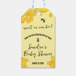 Zoet als kan zijn! Baby shower Favor Bedankt Cadeaulabel