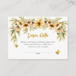 Zoet als kan zijn Baby shower luier Raffle Informatiekaartje