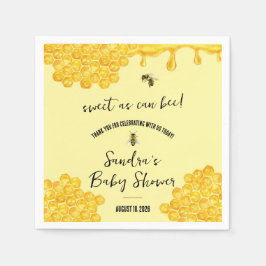 Zoet als kan zijn Bij! Baby Shower Servet