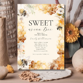 Zoet als kan zijn Genderneutraal Baby shower Kaart