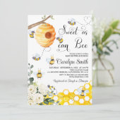 Zoet als kan zijn Genderneutraal Baby shower Kaart (Staand voorkant)