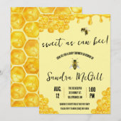Zoet als kan zijn! Honingbij, Honing, Baby shower Kaart (Voorkant / Achterkant)