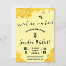 Zoet als kan zijn! Honingbij, Honing, Baby shower