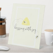 Zoet als kan zijn teken reclamebord met voetstuk (Insitu)