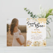 Zoet als kan zijn zonnebloemen foto kaart (Staand voorkant)