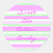 Zoet als katoenen Snoep Sticker (Voorkant)