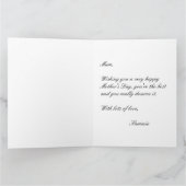 ZOET ALS KERSEN MAMA Retro Vintage Stempel blauw Kaart (Binnen)