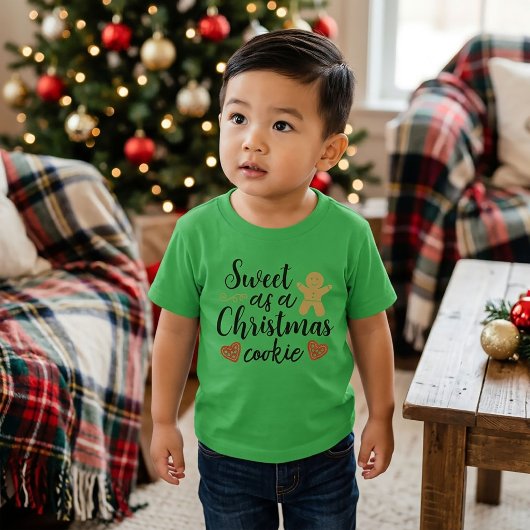 Zoet als kerstkoekje t-shirt