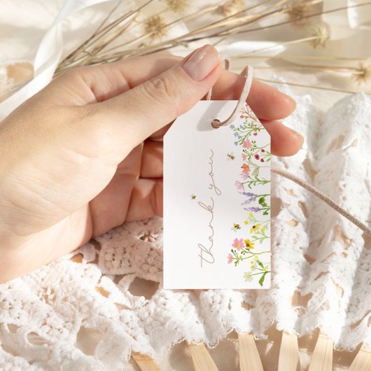 Zoet als modern kan zijn minimaal dank u gunst cadeaulabel