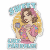 Zoet als Pan Dulce Conchas & Cafecito Sticker (Voorkant)