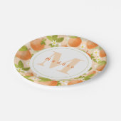 Zoet als peach | Birthday-papier voor fruitbloesem Papieren Bordje (Gekanteld)