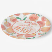 Zoet als Peach Birthday Party Borden Papieren Bordje (Gekanteld)