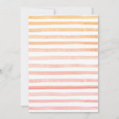 Zoet als Peach Birthday-uitnodigingen Kaart (Achterkant)