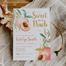 Zoet als Peach Greenery Baby shower