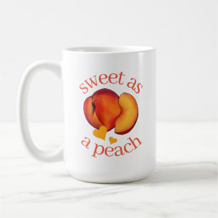 Zoet als Peach Ripe Georgia Peaches Fruit Koffiemok