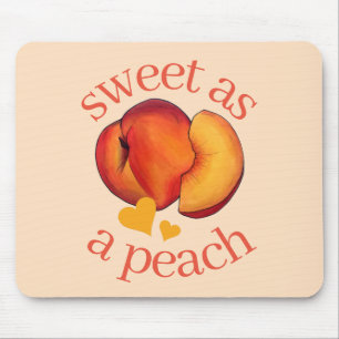 Zoet als Peach Ripe Georgia Peaches Fruit Muismat