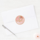 Zoet als Peach Sticker - Gingham Pink (Envelop)