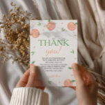 Zoet als perzik verjaardag bedankkaart<br><div class="desc">Show uw dankbaarheid met onze 'Sweet As a Peach' verjaardagskaarten. Met schattige perzik design en charmante graphics, deze kaarten voegen een heerlijke touch aan uw oprechte bedankt. Perfect voor alle leeftijden, ze bieden een onvergetelijke manier om waardering uit te drukken aan uw gasten. Kies voor onze danskaarten met een perzikthema...</div>