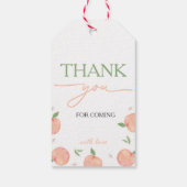 Zoet als perzik verjaardag cadeaulabel (Achterkant)