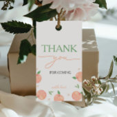 Zoet als perzik verjaardag cadeaulabel