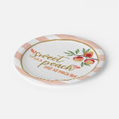 Zoet als perzikBord - Stripes Papieren Bordje (Gekanteld)