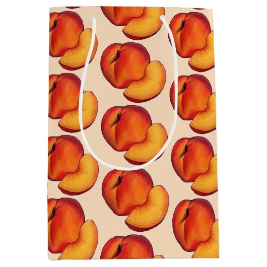 Zoet als perziken 16 Zestiende Verjaardag Medium Cadeauzakje (Voorkant)