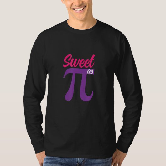 Zoet als PI 3 14 wiskunde T-shirt (Voorkant)