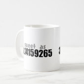 Zoet als Pi Koffiemok (Voorkant links)