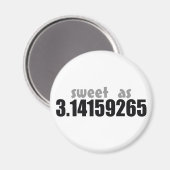 Zoet als Pi Magneet (Voorkant / Achterkant)