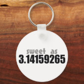 Zoet als Pi Sleutelhanger (Voorkant)