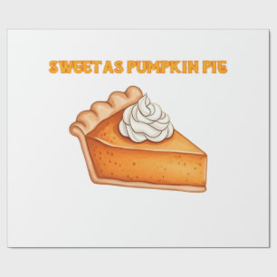 Zoet als Pompoentaart � Herfst Thanksgiving Desser Cadeaupapier