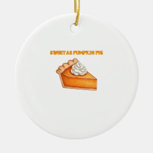 Zoet als Pompoentaart � Herfst Thanksgiving Desser Keramisch Ornament