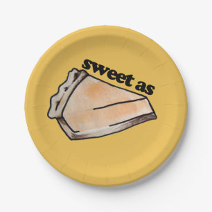 Zoet als pompoentaart Thanksgiving Diner Papieren Bordje