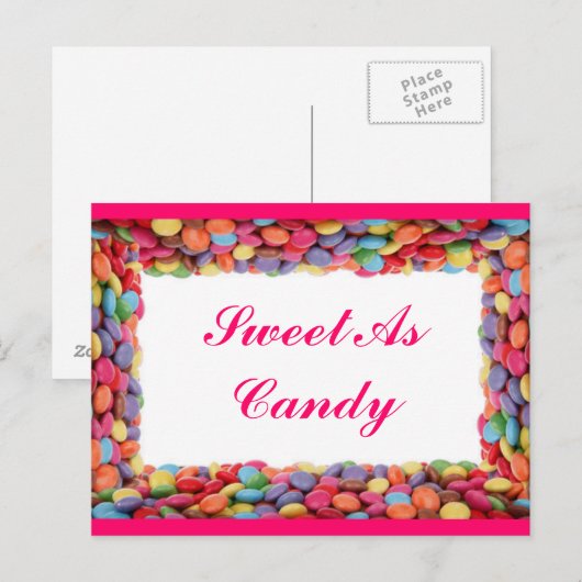 Zoet als Snoep Briefkaart (Voorkant / Achterkant)