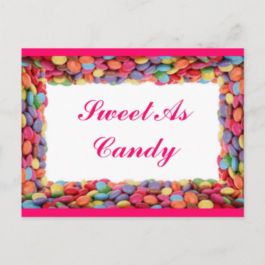 Zoet als Snoep Briefkaart (Voorkant)