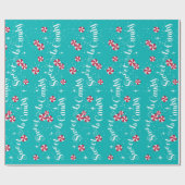 Zoet als Snoep pepermunt & Blauwgroen elke gelegen Cadeaupapier (Vlak)