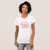 Zoet als snoepgoed in pastelroze t-shirt (Voorkant volledig)